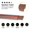Kabel GOOBAY, zvučnik, 2x0.75, prozirni, 25m kolut 