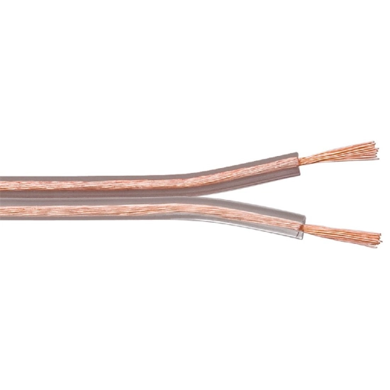 Kabel GOOBAY, zvučnik, 2x0.75, prozirni, 25m kolut 