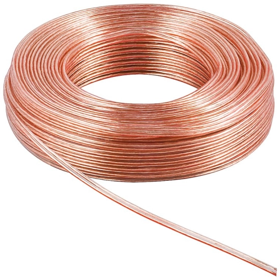 Kabel GOOBAY, zvučnik, 2x0.75, prozirni, 25m kolut 