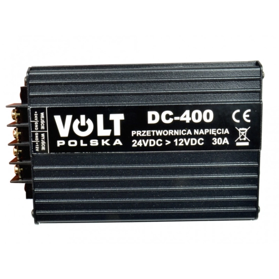 Adapter 24 > 12 V 30 A, 360W, Volt Polska DC400-24/12