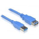 Kabel DELOCK, USB 3.0 A (M) na USB 3.0 A (Ž), produžni, 2m