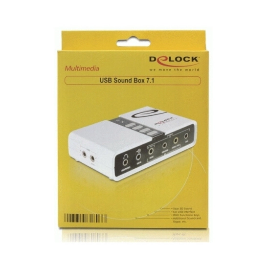 Adapter DELOCK, USB A, SoundBox 7.1