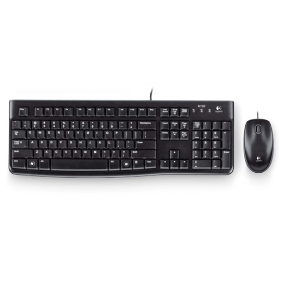 Tipkovnica + miš LOGITECH MK120, crna