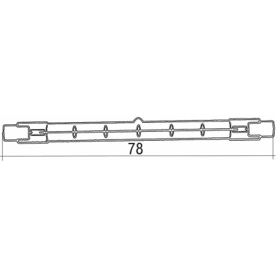 Žarulja halogena R7S 120W 78mm   - Dodaci za rasvjetu