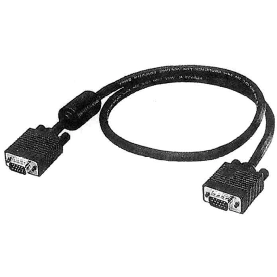 Kabel HQ, VGA DB15 (M) na DB15 (M), Ferit, 2m Kabel HQ, VGA DB15 (M) na DB15 (M), Ferit, 2m