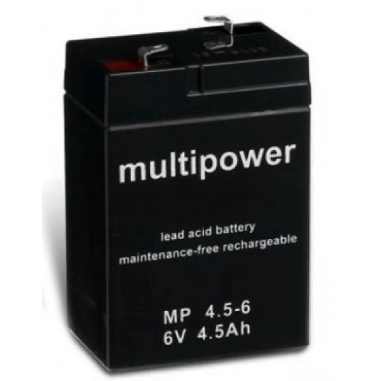 Baterija akumulatorska MULTIPOWER MP4.5-6, 6V, 4.5Ah, 70x48x102 mm