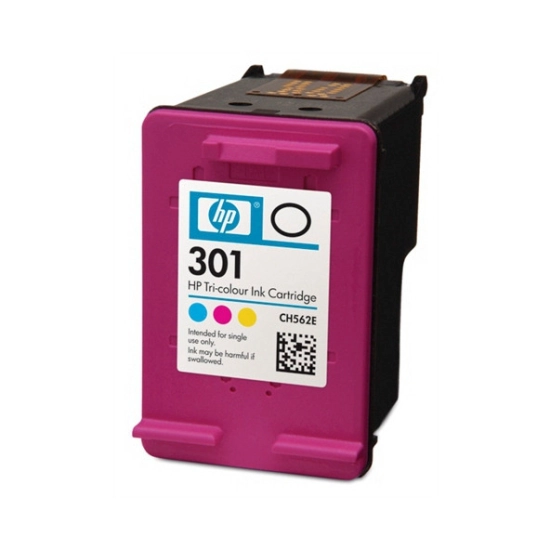 Tinta HP 301, CH562EE, tri-color, za DeskJet 1000/1010/1050/1050A/1510/2000/2050/2050A/2510/2540/3000/3050/3050A/3510/ENVY 4500/5530/OfficeJet 2620/4630 Tinta HP 301, CH562EE, tri-color, za DeskJet 1000/1010/1050/1050A/1510/2000/2050/2050A/2510/2540/3000/3050/3050A/3510/ENVY 4500/5530/OfficeJet 2620/4630