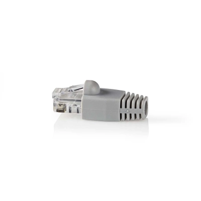 Konektor tel.M. 8-8 polni +navlaka, RJ45, Cat 5e, 10 komada   - Konektori