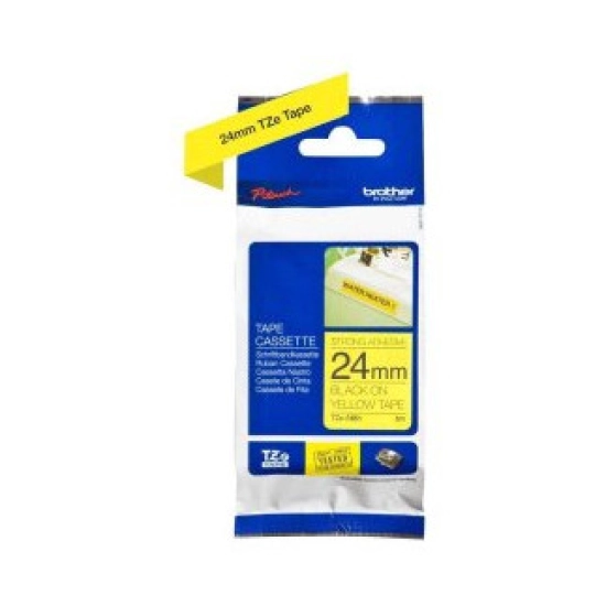 Traka BROTHER za P-touch, TZES651, 24mm, žuta/crna