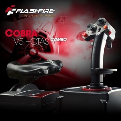 Joystick FLASHFIRE Cobra V5 Hotas Combo Play Simulation, za PC    - Flashfire