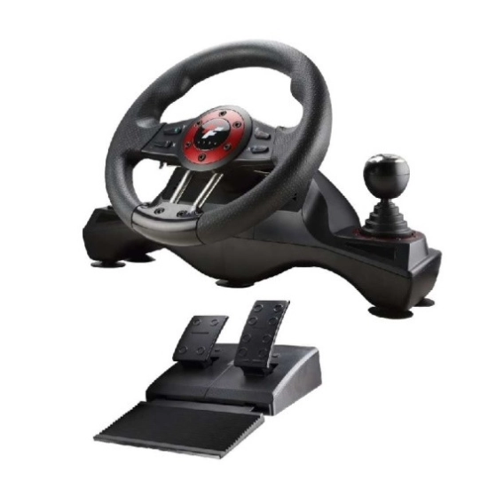 Volan FLASHFIRE Force WH-2304V, za PS4/PS3/XBOX/Switch/PC, sa 2 pedale + mjenjač Volan FLASHFIRE Force WH-2304V, za PS4/PS3/XBOX/Switch/PC, sa 2 pedale + mjenjač