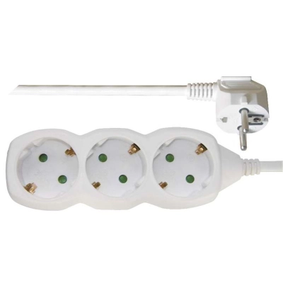 Kabel produžni EMOS, 3 mjesta,1mm2, bez prekidača, 1.5m - Produžni kabeli Kabel produžni EMOS, 3 mjesta,1mm2, bez prekidača, 1.5m - Produžni kabeli