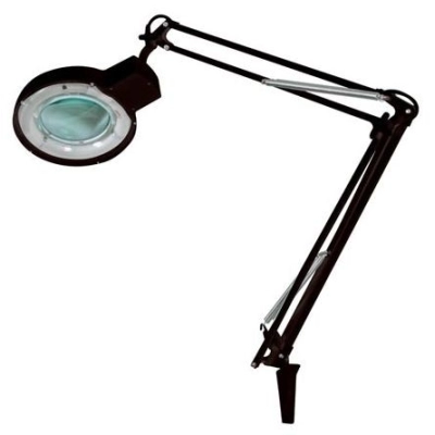 STOLNA LAMPA S LUPOM 5X, rubna montaža,crna, VTLAMP2BN   - Stolne lampe