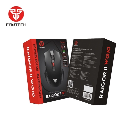 Miš FANTECH Raigor II WG10-B Gaming, optički, bežični, 2000 DPI, crni Miš FANTECH Raigor II WG10-B Gaming, optički, bežični, 2000 DPI, crni