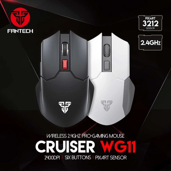 Miš FANTECH Cruiser WG11-B Gaming, bežični, 2400 DPI, crni Miš FANTECH Cruiser WG11-B Gaming, bežični, 2400 DPI, crni