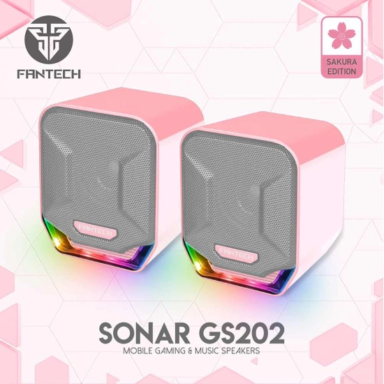 Zvučnici FANTECH Sonar GS202 Sakura edition 3.5 mm, USB A, rozi