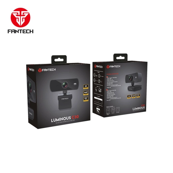Web kamera FANTECH Luminus C30 QUAD, USB A, crna Web kamera FANTECH Luminus C30 QUAD, USB A, crna