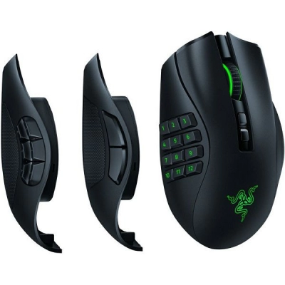 Miš RAZER Naga Pro Wireless, optički, bežični, 20000 DPI, crni   - RAČUNALNA PERIFERIJA