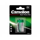 Baterija Zinc-Carbon 9V 6F22,   Camelion GREEN blister