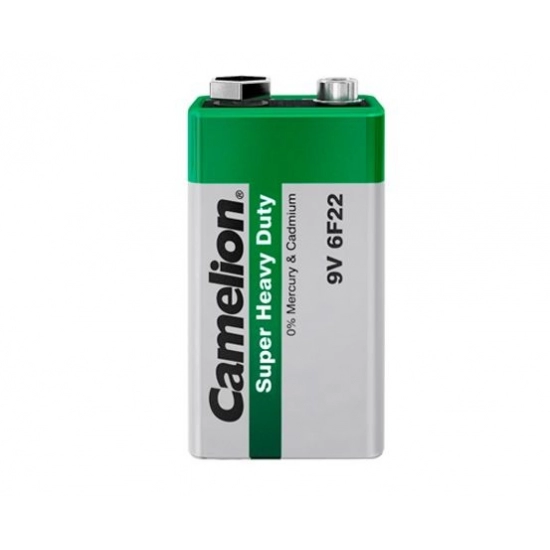 Baterija Zinc-Carbon 9V 6F22,   Camelion GREEN blister