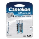 Baterija litijeva  1,5V AAA, Li-FeS2,blister 2 kom,   Camelion