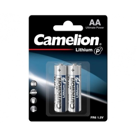 Baterija litijeva  1,5V AA,  Li-FeS2, blister 2 kom,   Camelion