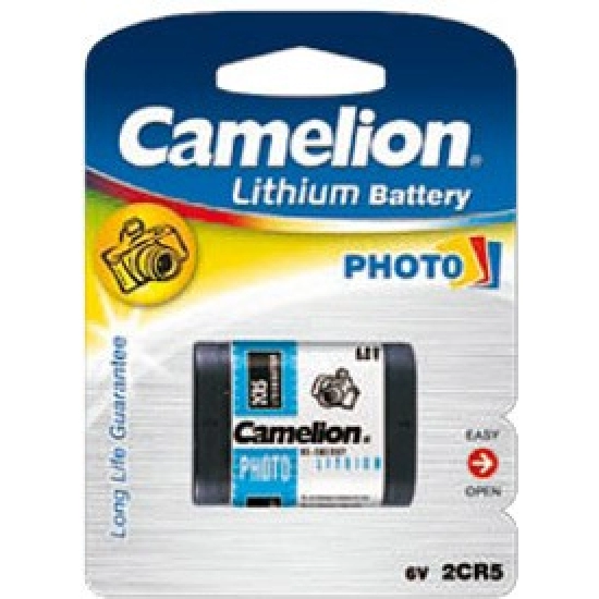 Baterija litijeva  6 V FOTO 2CR5,  Camelion