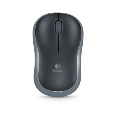 Miš LOGITECH M185, optički, bežični, 1000 DPI, USB, sivi  