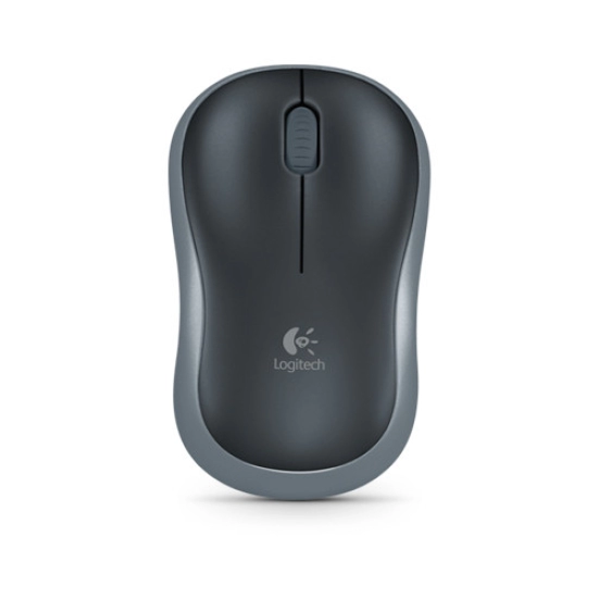 Miš LOGITECH M185, optički, bežični, 1000 DPI, USB, sivi