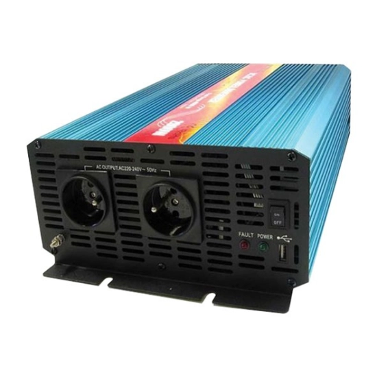Adapter 12V > 220V 4000/2000 W, sinusni napon, USB A, utičnica sa pinom, CarSPA