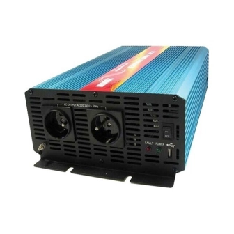 Adapter 12V > 220V 4000/2000 W, sinusni napon, USB A, utičnica sa pinom, CarSPA