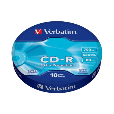 Medij CD-R VERBATIM 43725, 80min, 52x, spindle 10 komada - Mediji Medij CD-R VERBATIM 43725, 80min, 52x, spindle 10 komada - Mediji