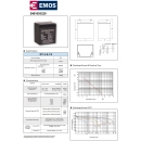 Baterija akumulatorska EMOS B9653 12V 4.5Ah F4.8 90x70x101 mm