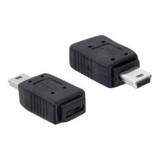 Adapter DELOCK, USB micro B 2.0 (Ž) na USB mini B 5pin (M)