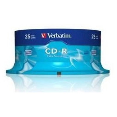 Medij CD-R VERBATIM 43432, 80min, 52x, spindle 25 komada   - Mediji