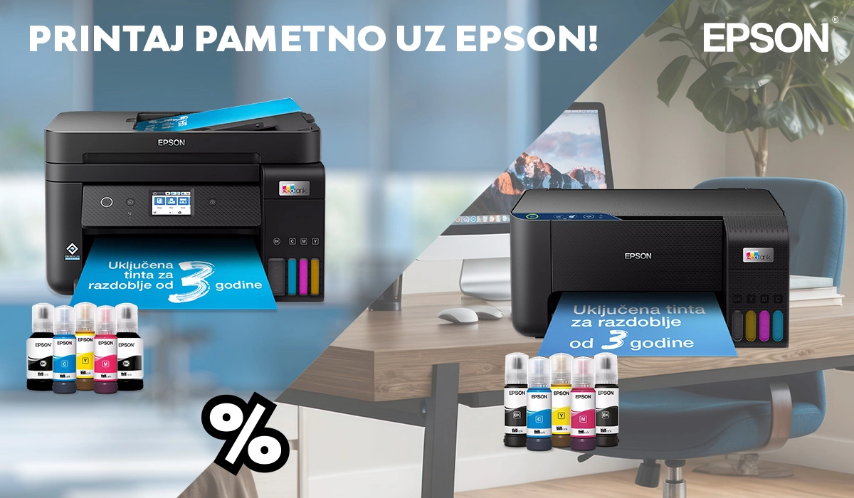 Printaj pametno uz Epson – akcijska ponuda za kućni i uredski ispis!