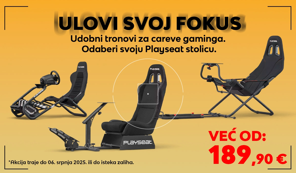 Ulovi svoj fokus uz Playseat stolice na akciji!