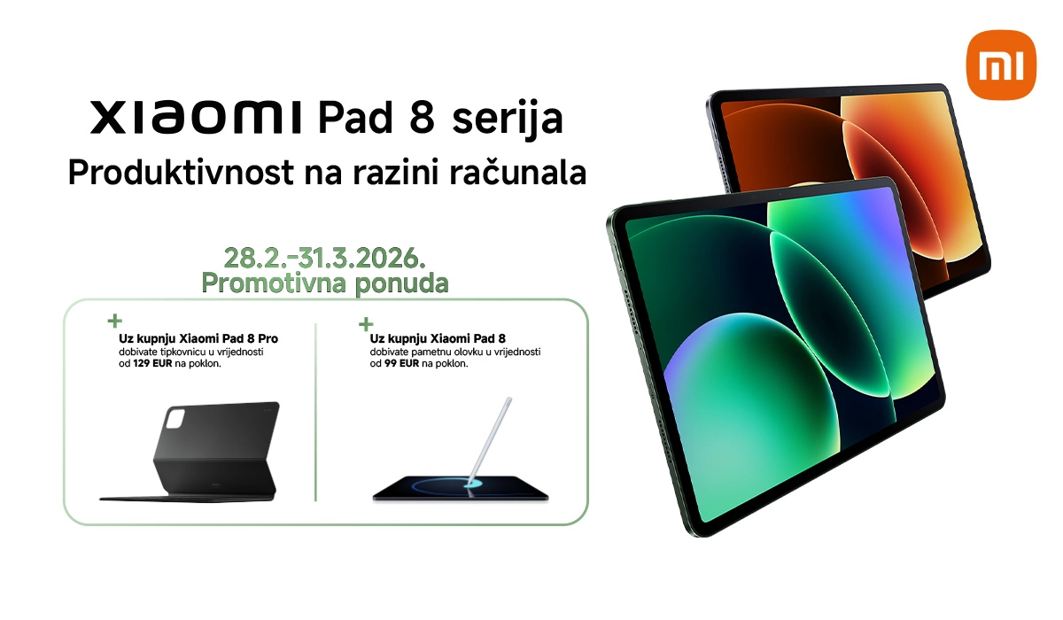 Xiaomi Pad 8 i Xiaomi Pad 8 Pro uz vrijedne poklone!