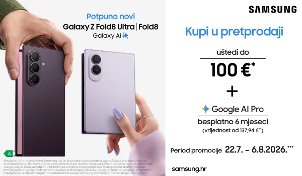 Prednaruči novi Samsung Galaxy Z Fold8 Ultra, Fold8 i Flip8!