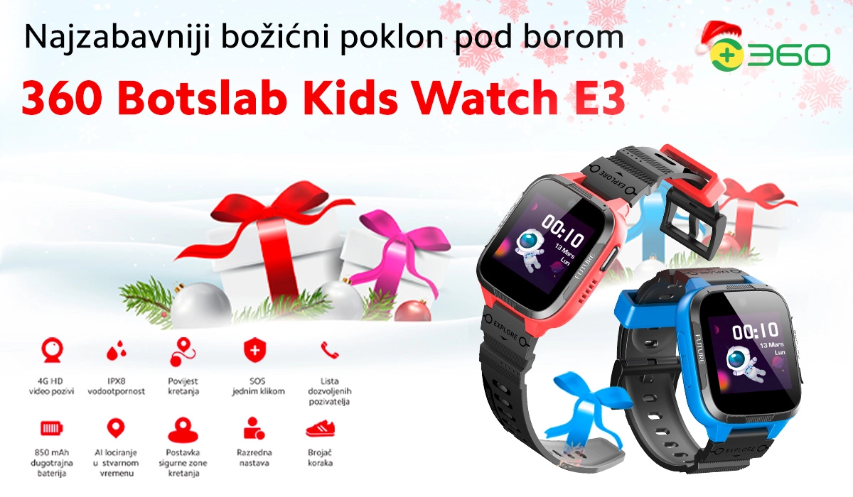 Čarobni poklon za najmlađe: pametni dječji sat 360 Smart Life Bostlab Kids Watch E3!